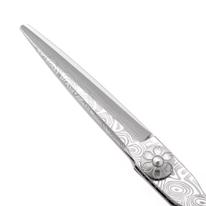 Professional Barber <b>Scissors</b> Stainless Steel Straight Blade <b>Cuticle</b> <b>Scissors</b> Removable Handle Right-Handed Durable Steel Handle - Product Image 4