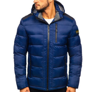 2026 Custom Logo New Design Contrast Quilted Puffer Jacket Stand Collar Windbreak Outdoor Thick Casual Jacket Men - Product Image 6