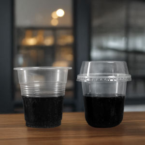 Venta al por mayor de fábrica en Vietnam: Vasos desechables de PP/PET de pared simple transparentes de 12/16/20/24 oz con tapas de 95 mm para bebidas frías y calientes - Product Image 2