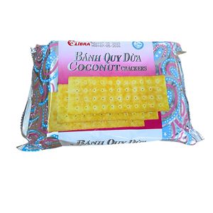 Delicious Coconut Crackers 160g Crunchy Rectangle <b>Biscuits</b> Baked Snack Factory Direct ODM - Product Image 2