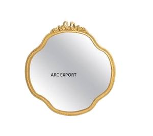 Antique Golden Shapes Vanity Mirror Made of Metal Material Wall Mirror for Home Hotel Wall Decoration <b>Accessories</b> for Hot Sale - Product Image 1