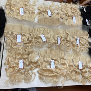 100% vendeurs directs de cheveux humains couleur naturelle HD pour dentelle frontale vietnamienne bouclée style vague profonde lâche 13*4 & 13*6 tailles - Product Image 2