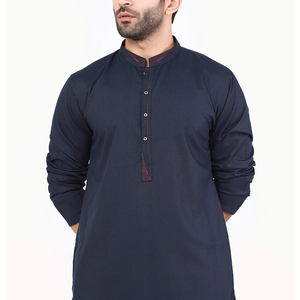 Vêtements islamiques de mode fabriqués en usine, dernier design, costume Salwar Kameez pour hommes, vente chaude, prix bas, ensemble Shalwar Kameez pour hommes - Product Image 4