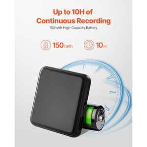 Grabadora de Voz Digital de 128 GB con 8730 Horas de Almacenamiento de Grabación y 100 Horas de Batería, Reproducción Magnética y Activada por Voz - Product Image 4