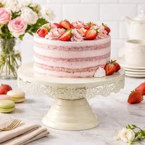 Eco-Friendly Metal Cake Stand Round for Wedding and Party Dessert Cupcake Serving Platter Cake Holder Stand - Product Image 4