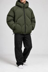 Veste d'hiver streetwear personnalisée, imperméable, respirante et légère, fabrication professionnelle OEM, prix raisonnable, pour hommes, 100% coton - Product Image 6