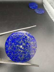 Esfera de reloj de lapislázuli natural, plana, tamaño 31.50 mm, grosor 0.9 mm, esfera para reloj - Product Image 4
