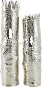 Handmade Modern Aluminum Flower <b>Vase</b> <b>Set</b> of 2-Eco-Friendly Tabletop <b>Vase</b> for Indoor/Outdoor & Christmas Decoration - Product Image 5