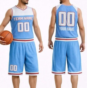 Conjunto de Uniforme de Baloncesto Sublimado Personalizado, Uniforme de Equipo Masculino, Uniforme Deportivo con Tie Dye Naranja y Azul, Transpirable - Product Image 2
