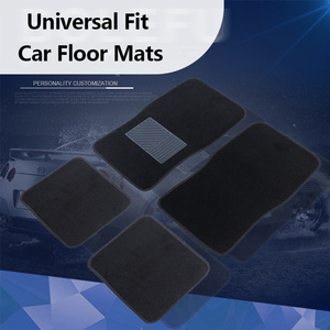 Set di 4 Tappetini Universali Antiscivolo in Poliestere per <span class=keywords><strong>Auto</strong></span>, Set Completo Durevole per Interni Anteriori e Posteriori - Product Image 4