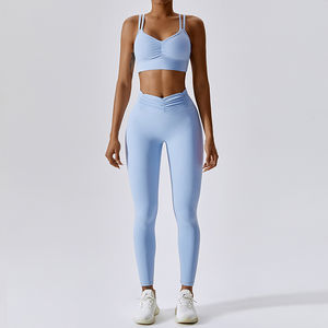Nouveautés 2026 : Ensemble Confortable de Leggings Gainants et Soutien-Gorge de Yoga de Haute Qualité - Product Image 2
