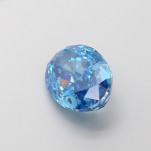Diamant ovale de 2,01 carats, cultivé en laboratoire par CVD, couleur bleu vif fantaisie, clarté VS2, polissage excellent, pierre précieuse de luxe non montée - Product Image 3