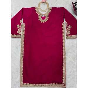 Conjunto de traje XL Party Wear con Dori bordado y Sequence Work - Product Image 1