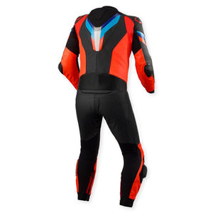 Traje de Motocicleta de Cuero Rojo y Blanco de Una Pieza para Hombre, Ropa Casual Personalizada, Impermeable, Personalizada OEM, Holgada - Product Image 4