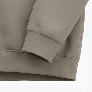 Sudadera con capucha extragrande de forro polar grueso, bordada y teñida lisa, cálida para otoño, de algodón para hombre, venta al por mayor, ropa premium personalizada - Product Image 6