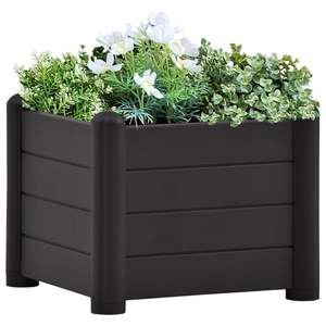 Jardinière surélevée en polypropylène anthracite 16,9 x 16,9 x 13,8 po – Pots et jardinières - Product Image 1