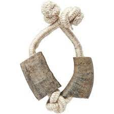 <b>Tuffie</b> Cut Rope <b>Dog</b> Strong Interactive Play <b>Toy</b> Eco-friendly Natural Horn Animal Style Long Lasting Dental Care - Product Image 3