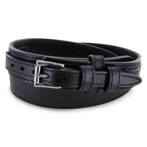 Este es un cinturón negro Hanks A3100 Ranger hecho de cuero de vaca norteamericano de grano completo. - Product Image 1