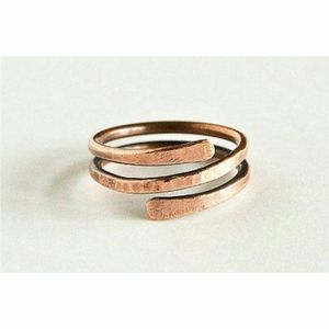 Vintage Brushed Copper <b>Magnetic</b> Ring Adjustable Bio-Healing Finger Band - Anti-Inflammation Rheumatoid Arthritis Relief Ring - Product Image 3