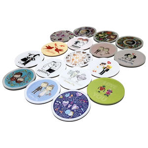 Aimant de réfrigérateur rond en acrylique, design original Art Déco, autocollant magnétique, diamètre 47 mm - Product Image 6