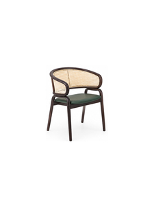 Sillón moderno tapizado en madera con patas de madera, asiento y respaldo cómodo, diseño minimalista para muebles de sala de estar - Product Image 2