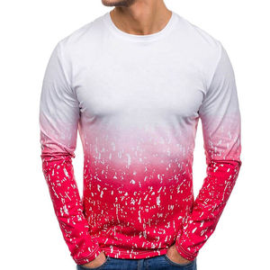 T-shirt à manches longues pour homme de haute qualité, couleur unie, collection été 2026 - Product Image 1