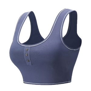 Women's High Support Breathable Quick Dry Eco-Friendly Customizable Sports <b>Bra</b> Adjustable Straps <b>Removable</b> <b>Pads</b> U-NECK Front - Product Image 1