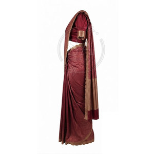 Magnifique Saree pour Femmes, Vêtement Traditionnel Élégant Drapé, Tenue Ethnique Brodée, Mode pour Mariage, Festival, Soirée - Product Image 5