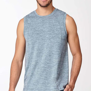 <b>Men</b> Knitted Mesh Tank Top Quick Dry Breathable Gym Vest Basketball Running Sports <b>Singlet</b> Custom Logo Athletic Shirt High Street - Product Image 4