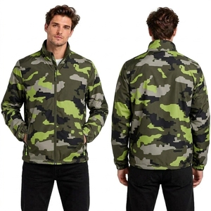 Chaquetas Cortavientos para Hombre en Dos Tonos Rojo Vino, Cálidas, Resistentes al Viento, Manga Regular, Tacto Suave, Cuello Alto, Ropa Deportiva para Correr - Product Image 4