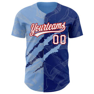Unisex Toronto Baseball Jersey Custom <b>Blue</b> Color Printed Baseball Shirts Logos Stitched Team Uniforms Breathable - Product Image 3