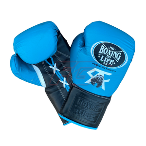 No Boxing No Life MMA Gloves Training Sparring Hook Loop Lace Cowhide Leather 4-Layer Thick Padding Moisture Wicking Non-Slip - Product Image 6