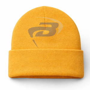 Sigma Gamma Rho SGR Sorority Winter <b>Beanie</b> Knitted Cap Yellow & Blue 3D Embroidered Premium Knit Winter <b>Beanie</b> Cap - Product Image 2