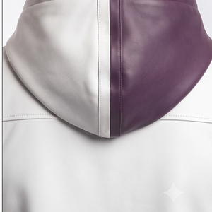 Gilet à capuche sans manches en cuir pour homme avec boutons et poches – Vente en gros de gilets à capuche en cuir sans manches pour homme – Mode masculine - Product Image 5