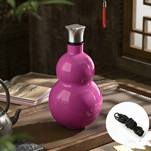 Bouteille d'eau isotherme portable en acier inoxydable 316 de 580 ml en forme de gourde, grande capacité, pour les aventures en plein air - Product Image 4