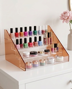 Présentoir de Maquillage et de Parfums Moderne et Élégant en Acrylique – Écologique, Pré-assemblé pour une Conception Efficace - Product Image 5