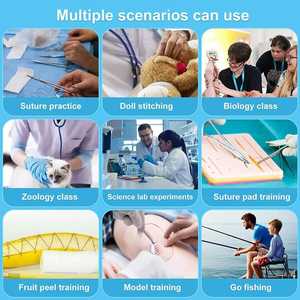 Kit de pratique de suture manuel en acier chirurgical personnalisé Salaar Industry avec coussinet de peau certifié CE pour étudiants en médecine - Product Image 2