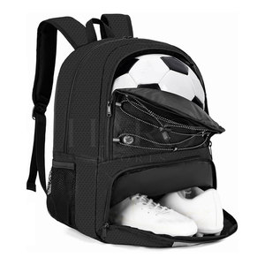 Strong Fabric Lightweight Design Football <b>Backpack</b> Multi Pocket <b>Large</b> Storage Water Resistant Training Practice - Product Image 2