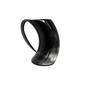 Natural Crafts Horn Mugs For Drinking Dishwasher Safe Latest European Style Real Horn Beer Mug Eco Friendly Horn Tankard Gifts - Product Image 1