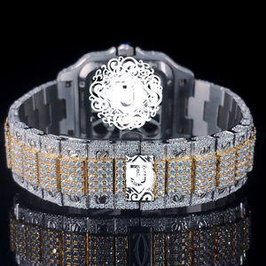 Reloj Mecánico Analógico de Lujo de Primera Calidad, Resistente al Agua, con Diamantes Plateados, Completamente de Cristal, de Acero Inoxidable, Unisex - Product Image 3