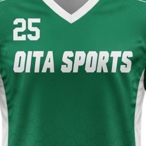 Ensemble d'uniformes de lacrosse unisexe vert et blanc en polyester, coupe athlétique, maillot et short légers pour sports d'équipe - Product Image 5