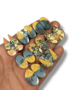 Natural Maligano Jasper Pair Loose Gemstones Wholesale Supplier Cabochons Faceted Stones Crystals Healing Minerals Bulk Export - Product Image 2