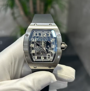 RM AMG Factory Luxury Self-winding Ultra-thin Titanium <b>Skeleton</b> Design Barrel-shaped Dial Sports Wristwatch Mechanical <b>Watch</b> - Product Image 4