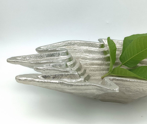 Tazón de mesa de aluminio y Metal creativo para servir comida, diseño único, cuenco para servir frutas de Metal plateado para fiestas de boda - Product Image 3