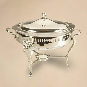 Calentador de Comida Tipo Buffet para Hotel, con Base de Acero Inoxidable, Cubierta Antiadherente, Duradero, 31 cm de Diámetro, Estilo Lujoso de Oriente Medio, para Catering - Product Image 2
