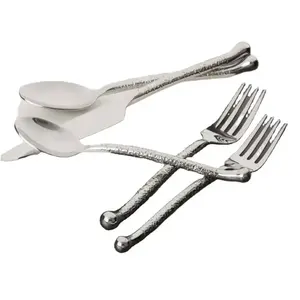 Juego de cubiertos modernos de acero inoxidable para cocina y comedor con acabado pulido para restaurantes, catering y uso doméstico. - Product Image 3