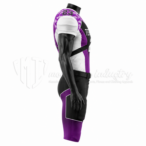 Ensemble d'uniformes de football américain personnalisés, violet et noir, maillot d'équipe et pantalon rembourré, sublimation, OEM, vente en gros - Product Image 4