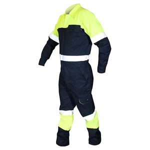 Fabrication en usine, combinaison de travail personnalisée avec logo, ensemble uniforme pour hommes, respirant et à séchage rapide, boutons sur le devant, certifié CE - Product Image 2