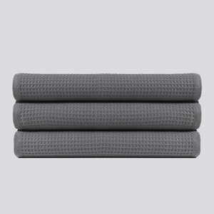 Chiffon de nettoyage de cuisine en coton nid d'abeille, serviettes à vaisselle absorbantes et durables, vente en gros - Product Image 6