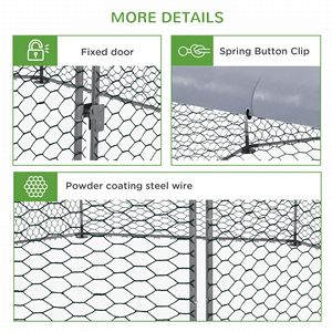 Recinto per Polli 5,2 m x 4,7 m con Copertura, Gabbia per 19-25 Polli - Product Image 6